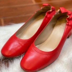 Ever lane calf leather pump with flexible back